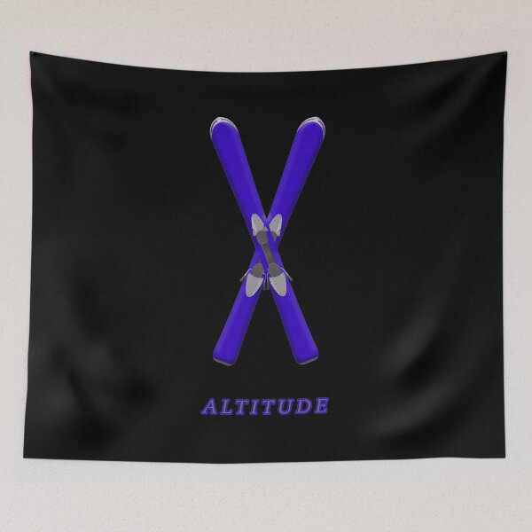 Item preview, Altitude Blue Skis designed and sold by janraydesigns.