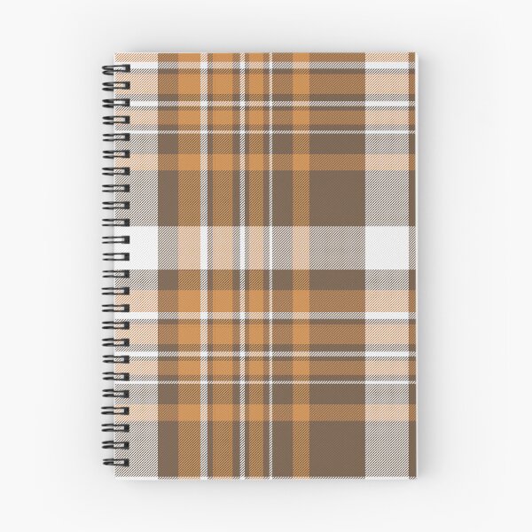 Item preview, Orange Brown and White Autumn Plaid Repeat Pattern designed and sold by rhombusOnion.