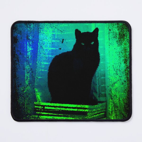 Item preview, Black Cat on a Pedestal designed and sold by TotallyRetroArt.