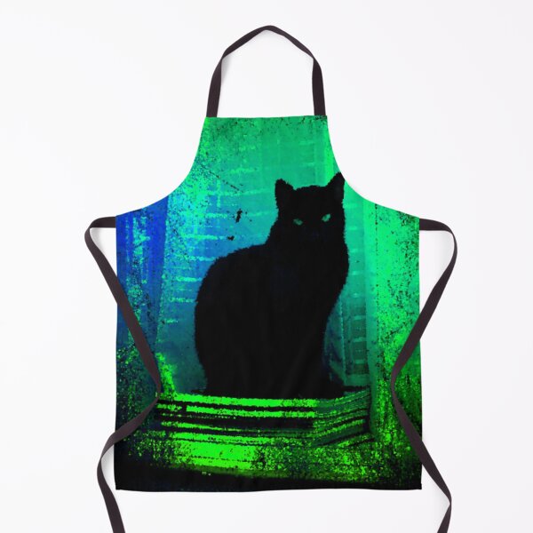 Item preview, Black Cat on a Pedestal designed and sold by TotallyRetroArt.
