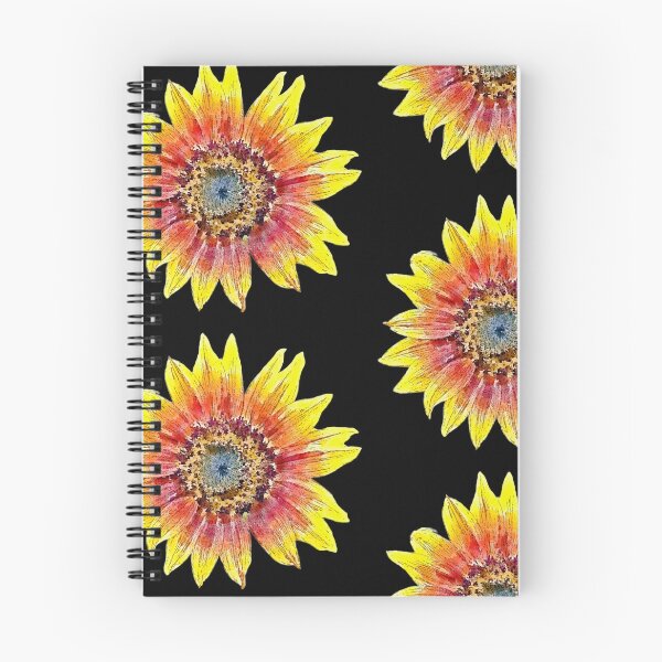 Item preview, Red Sunflower with black background designed and sold by Floral-Art.