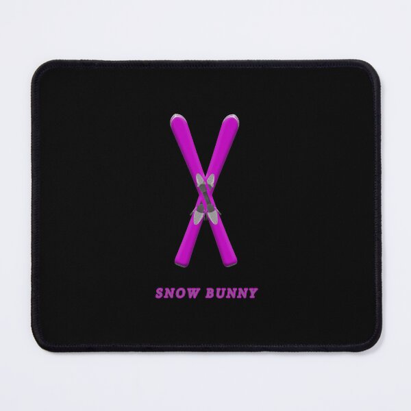 Item preview, Snow Bunny Hot Pink Skis designed and sold by janraydesigns.
