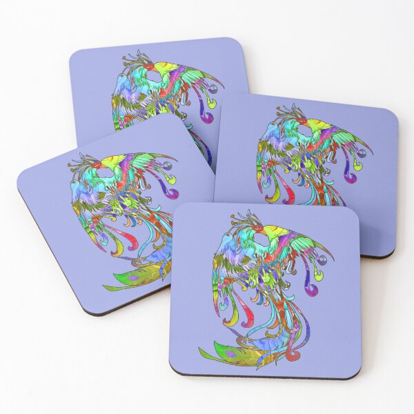 Item preview, Colorful Phoenix Rising from the Ashes designed and sold by LaRoach Digital Arts.
