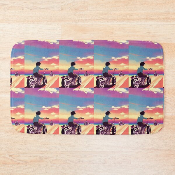 Item preview, JAPANESE STYLE COOL RETRO MOTORCYCLE ON THE BEACH designed and sold by sailorsam1805.