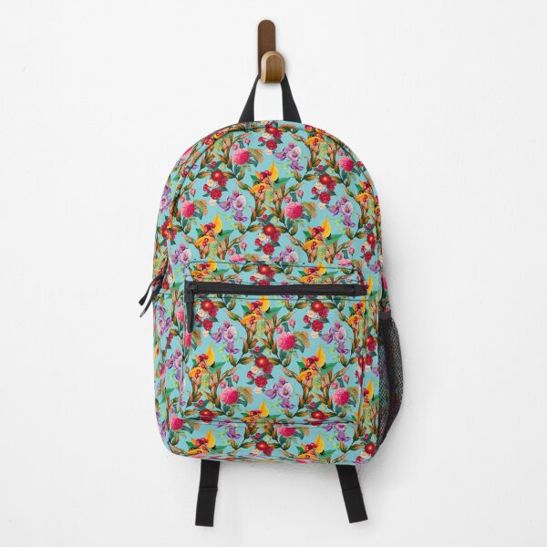 Item preview, Trendy Flowers in a diamond floral pattern, decorative pattern, modern design, flowers repeat pattern, baby blue floral designed and sold by ZeinabTaha.