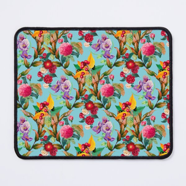 Item preview, Trendy Flowers in a diamond floral pattern, decorative pattern, modern design, flowers repeat pattern, baby blue floral designed and sold by ZeinabTaha.