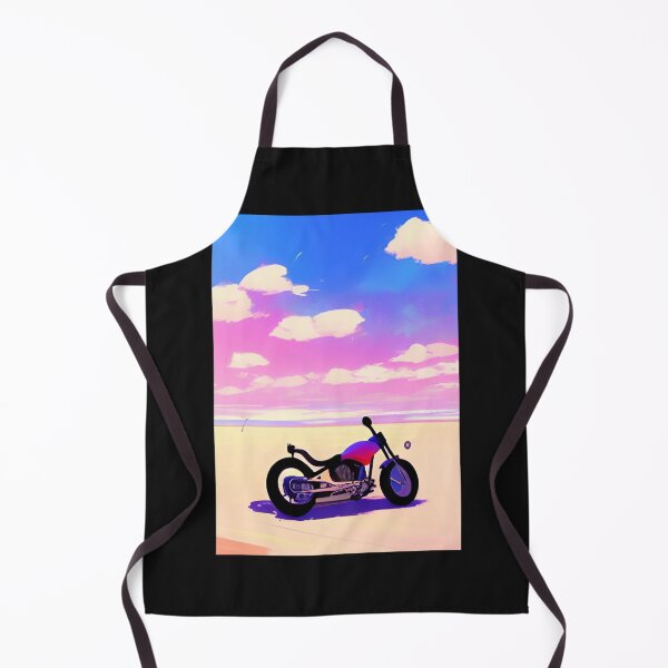 Item preview, COOL RETRO MOTORCYCLE ON THE BEACH PINK TINGED designed and sold by sailorsam1805.