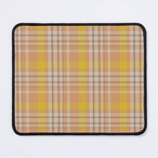 Item preview, Yellow Orange Tan and Black Plaid Repeat Pattern designed and sold by rhombusOnion.