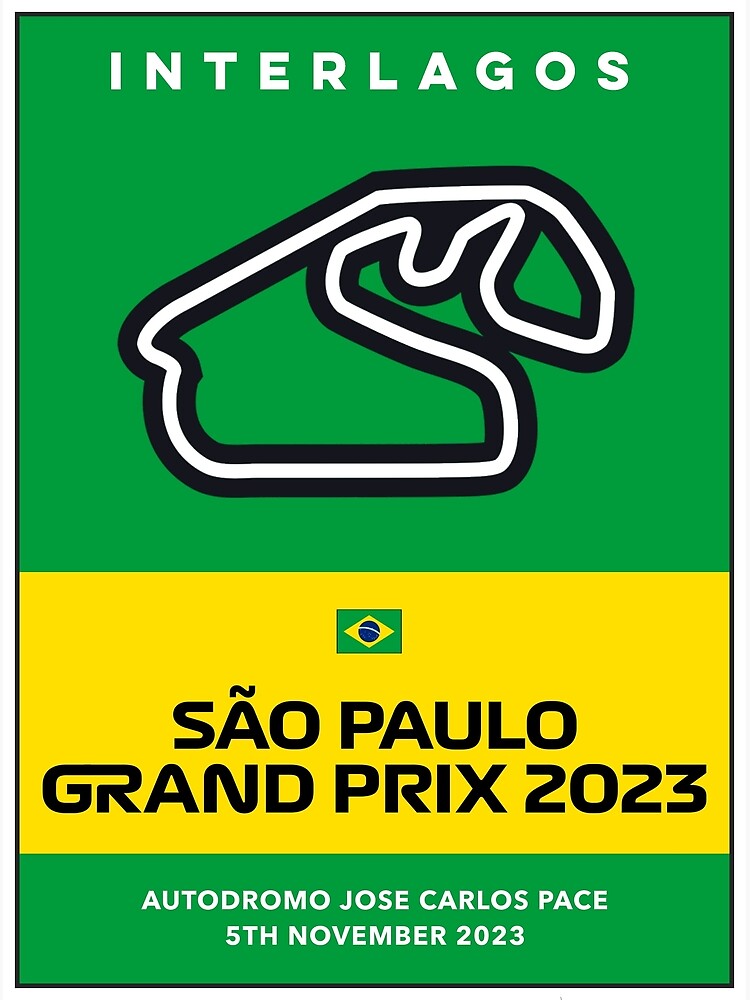 "Sao Paulo Grand Prix F1 2023 Poster" Poster for Sale by