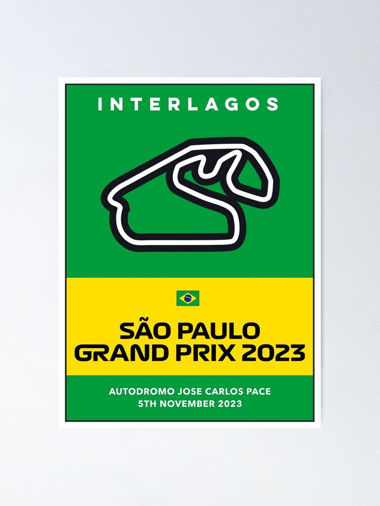 "Sao Paulo Grand Prix F1 2023 Poster" Poster for Sale by