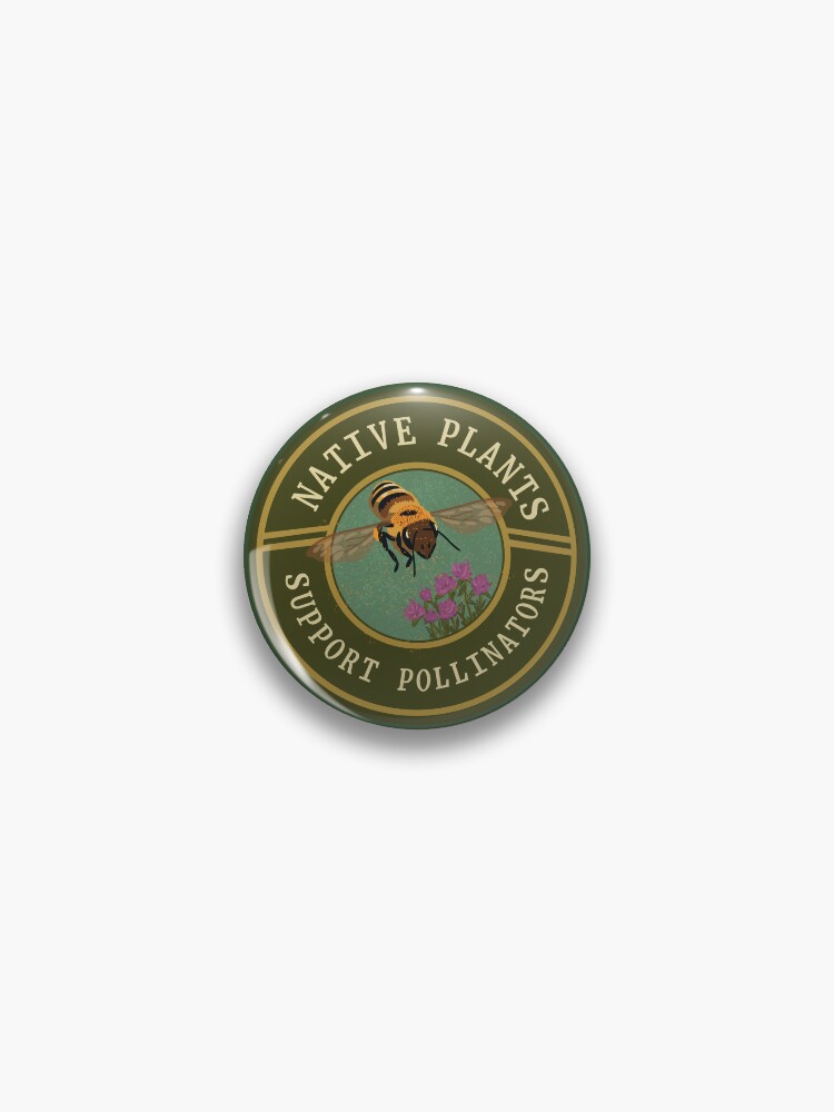 Thumbnail 1 of 3, Pin, Native plants support pollinators designed and sold by sivelobanova.