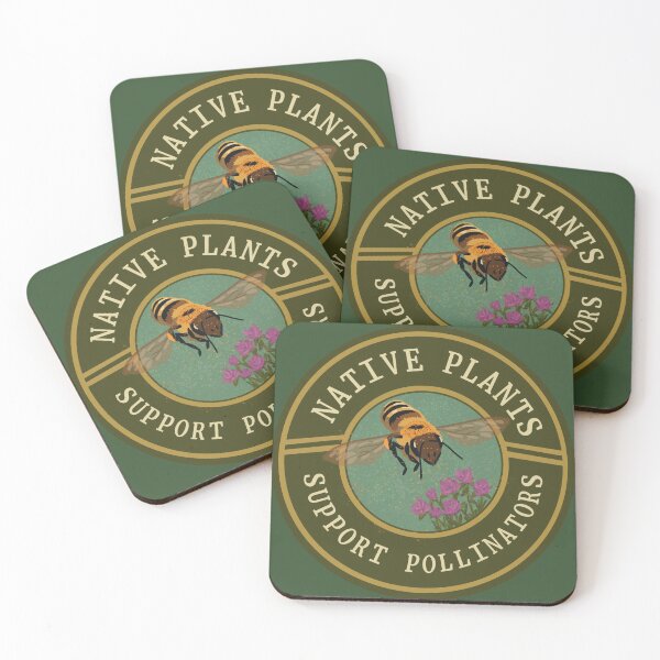 Item preview, Native plants support pollinators designed and sold by Sadhbh rua.