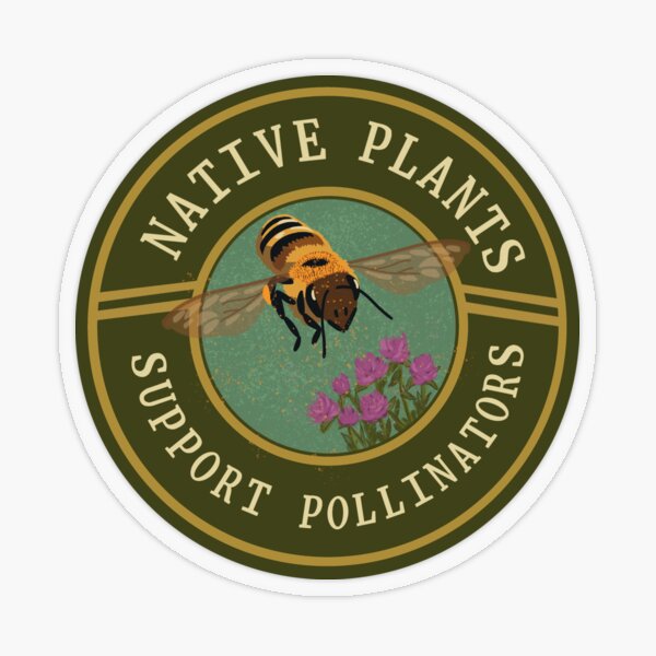 Item preview, Native plants support pollinators designed and sold by sivelobanova.