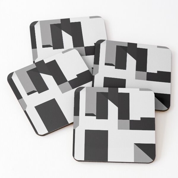Item preview, Abstract Geometric Design in Black and Shades of Grey designed and sold by NECHSTORE.