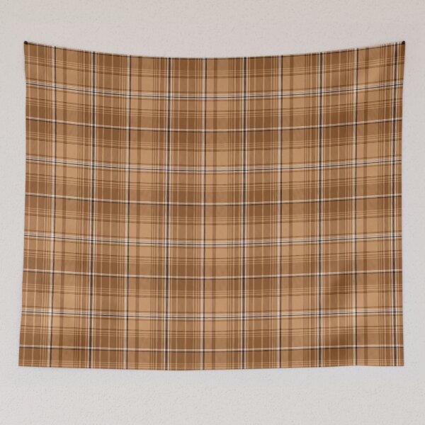 Item preview, Orange Brown and Tan Fall Harvest Plaid Repeat Pattern designed and sold by rhombusOnion.