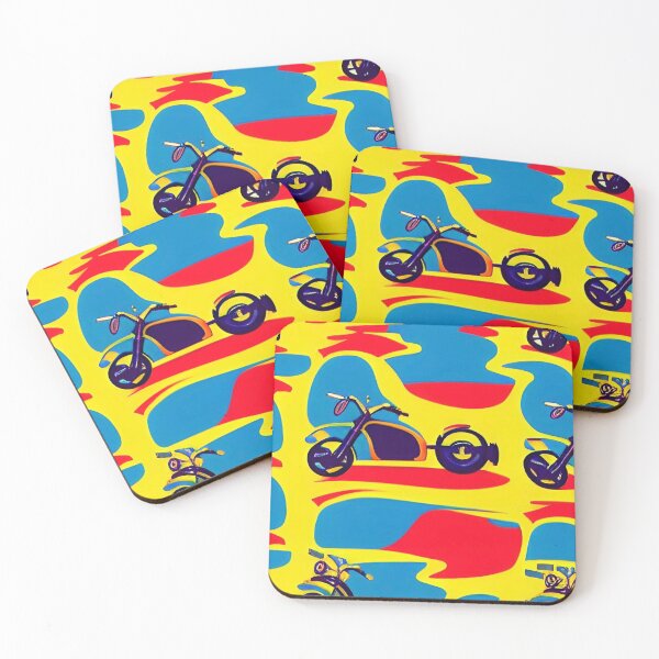 Item preview, RETRO MOTORCYCLES WALLPAPER designed and sold by sailorsam1805.
