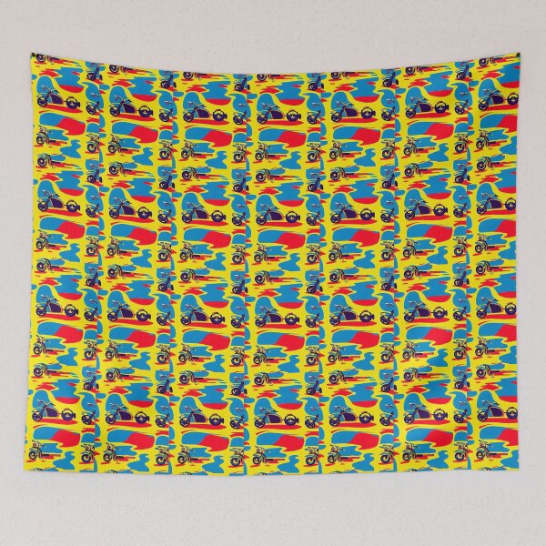 Item preview, RETRO MOTORCYCLES WALLPAPER designed and sold by sailorsam1805.