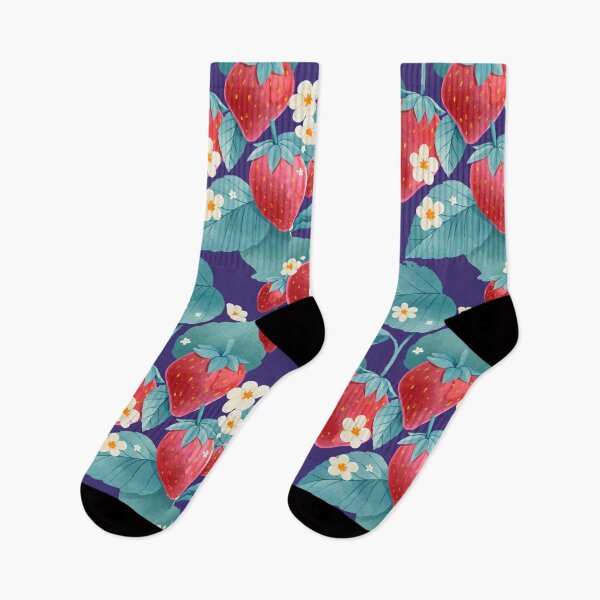 Item preview, watercolor fruit floral pattern designed and sold by Tobasiano.