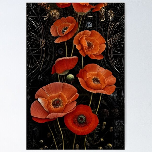 Item preview, Poppy Poppies  designed and sold by Nylaria.