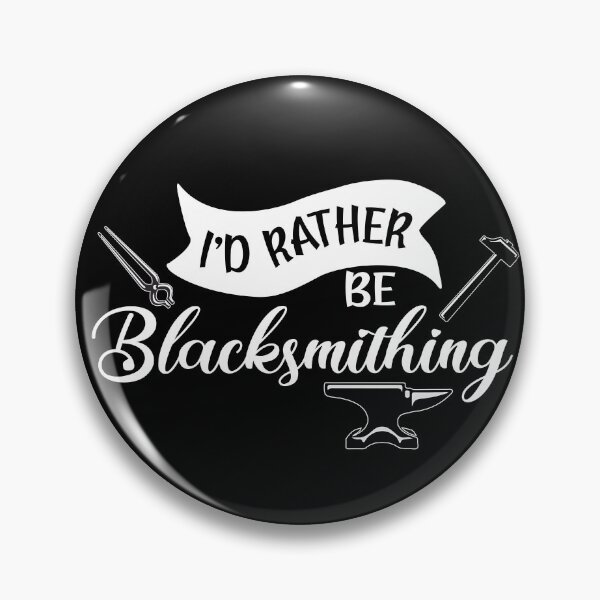 Item preview, I'd rather be blacksmithing metalsmith tools blacksmith gift anvil hammer designed and sold by MetalicBabe.
