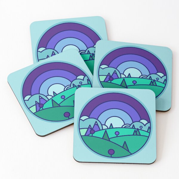 Item preview, gay/mlm flag minimalist landscape designed and sold by bees-illustrate.