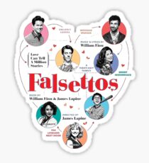 Falsettos Broadway Musical Sticker