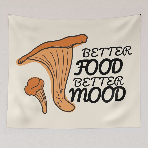 Item preview, Groovy Mushrooms Better Food Better Mood designed and sold by bolimj.