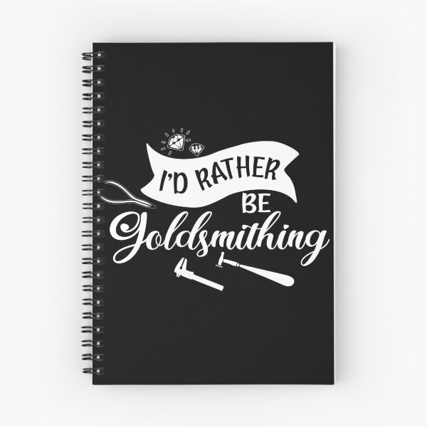 Item preview, I'd rather be goldsmithing metalsmith tools jewelry maker gift designed and sold by MetalicBabe.