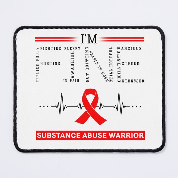 Item preview, I'm Fine Substance Abuse Warrior Support Substance Abuse Awareness Gifts designed and sold by rechardtee.