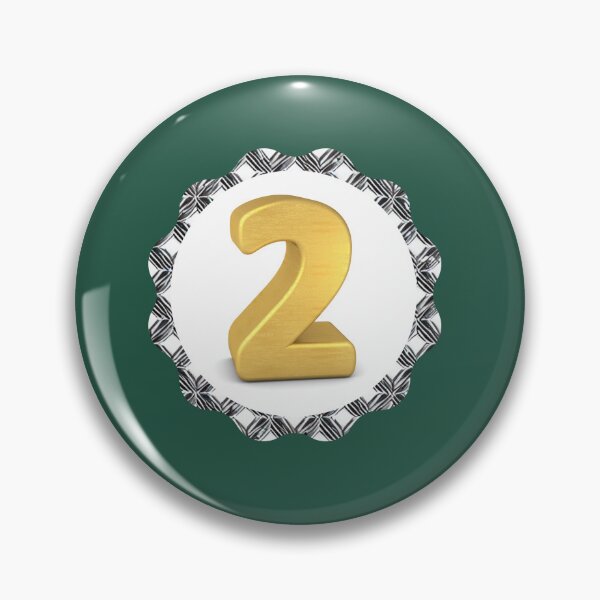 Item preview,  NUMBER 2  GOLD designed and sold by starfishstuff.