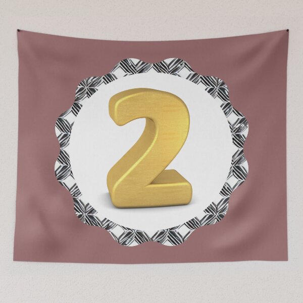 Item preview,  NUMBER 2  GOLD designed and sold by starfishstuff.