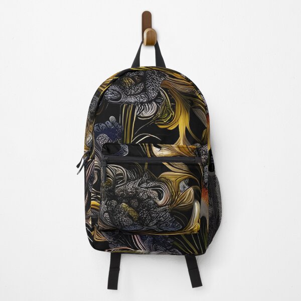 Item preview, Floral Symmetry: Black and Gold designed and sold by Nylaria.