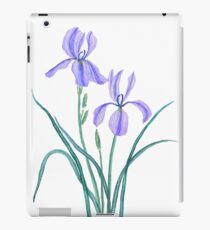 2 purple iris watercolor painting iPad Case/Skin