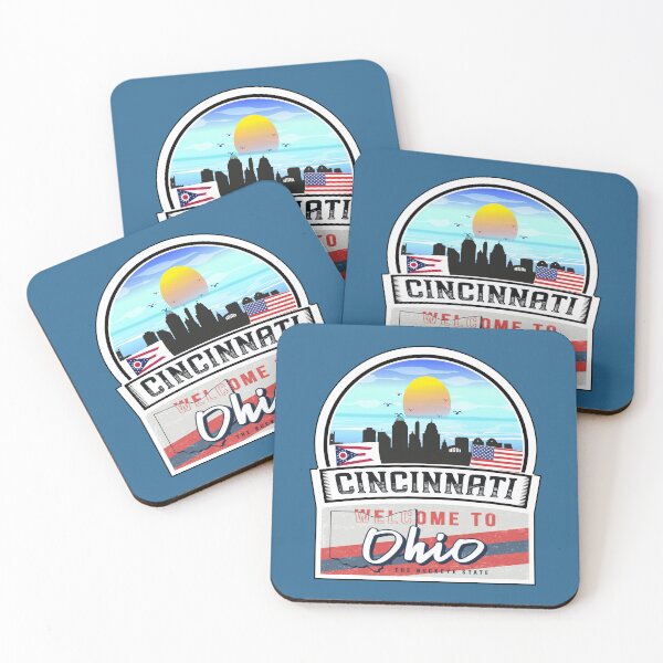 Item preview, Cincinnati, Welcome to Ohio, The Buckeye State | Ohio State and Cities Series -33 designed and sold by WorldStateArt.