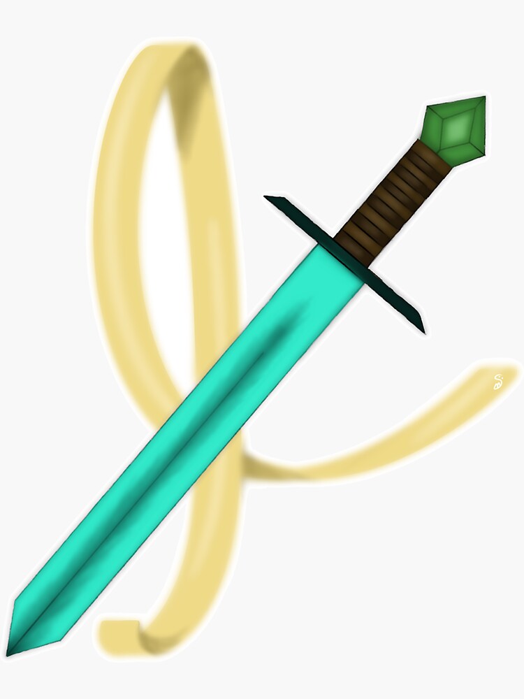 "Technoblade sword and ribbon" Sticker for Sale by StevieDoesArt