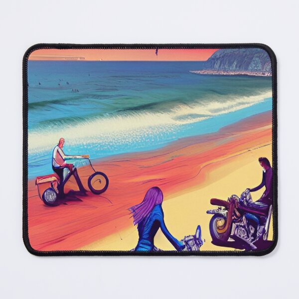 Item preview, COOL GROUP MEET ON BEACH WITH MOTORCYCLES RETRO designed and sold by sailorsam1805.