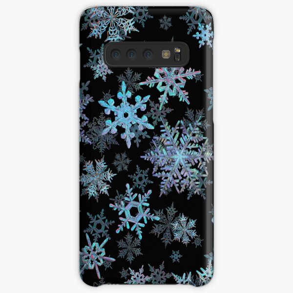 Embroidered Snowflakes on dark Samsung Galaxy Snap Case