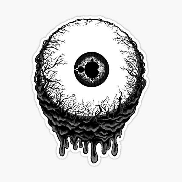 Mandelbrot Eye Sticker for Sale by ManyJakeMakes