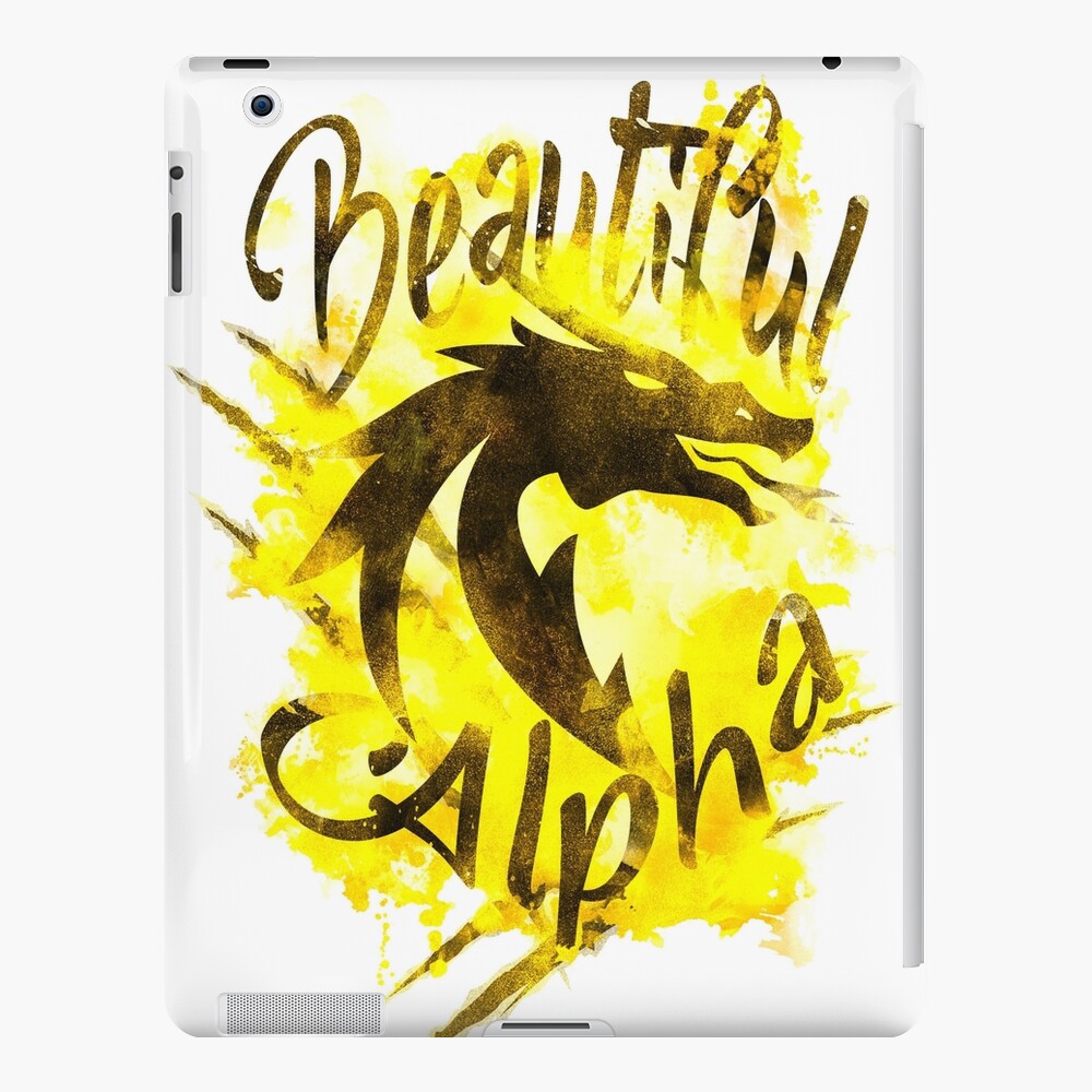 Beautiful Dragon Alpha Yellow iPad Case & Skin