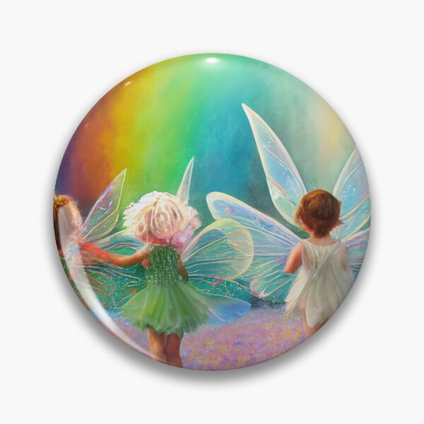Item preview, Faerie Toddlers Chasing Rainbows designed and sold by fairytailsaiart.