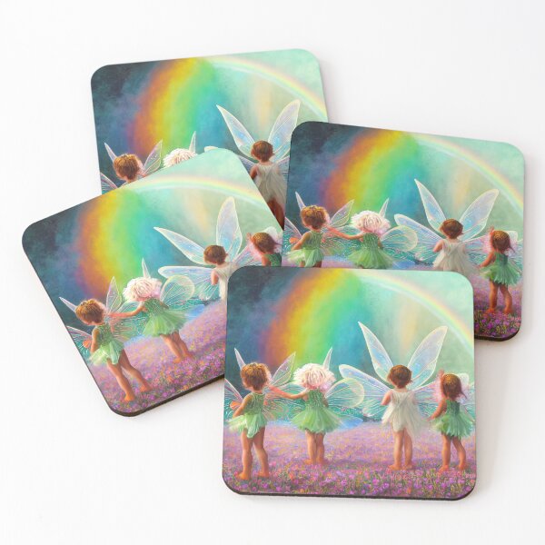 Item preview, Faerie Toddlers Chasing Rainbows designed and sold by fairytailsaiart.