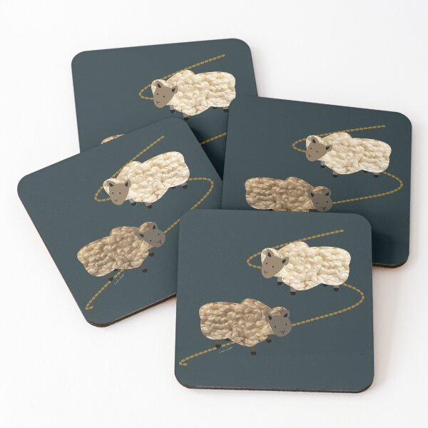 Item preview, Cute rustic sheep for eco friendly sustainable farming friends. Caroline Laursen original designed and sold by Caroline Laursen.