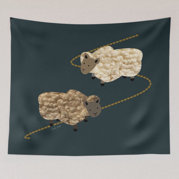 Item preview, Cute rustic sheep for eco friendly sustainable farming friends. Caroline Laursen original designed and sold by Caroline Laursen.