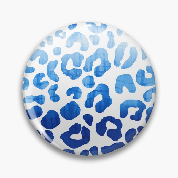 Artikelvorschau, Leoparden-Batikmuster, Blau, 80er-Jahre-inspiriert entworfen und verkauft von AubrieBea.