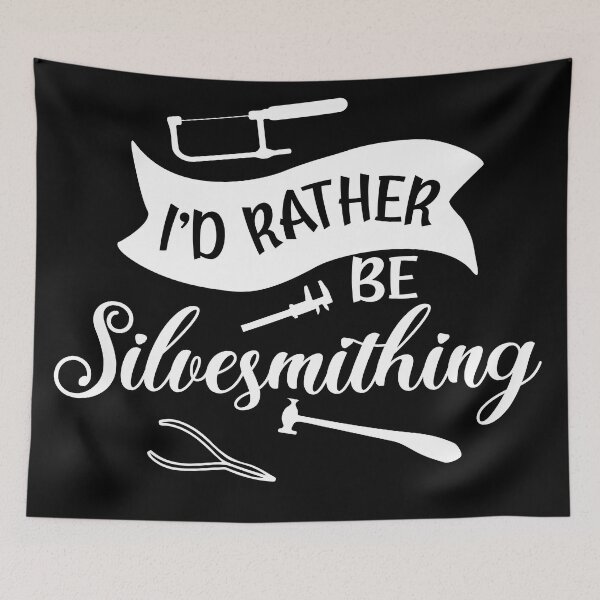 Item preview, I'd rather be silversmithing metalsmith tools jewelry maker gift designed and sold by MetalicBabe.