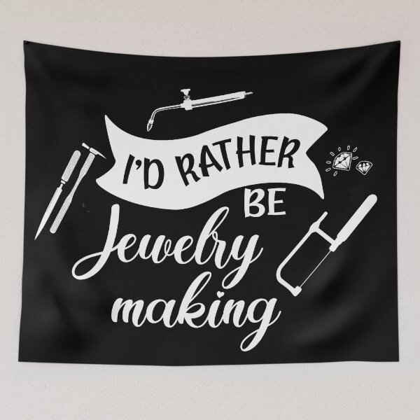 Item preview, I'd rather be jewelry making metalsmith tools jewelry maker gift designed and sold by MetalicBabe.