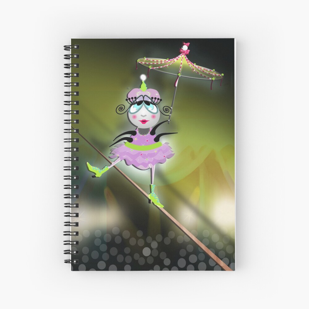 The Fleas Circus - The Tightrope Jumper... ehr, Walker Flea Spiral Notebook