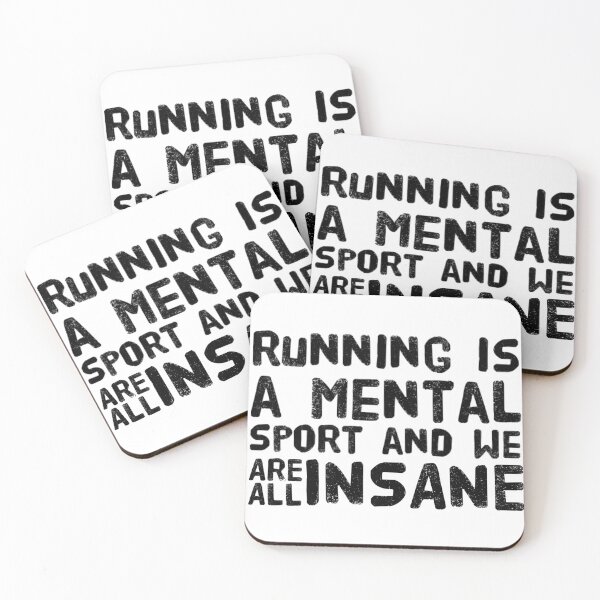 Item preview, Running is a mental sport and we are all insane designed and sold by The  Lifers.