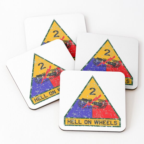 Item preview, US Army - The 2nd Armored Division, Hell on Wheels - Grunge Style  designed and sold by pzd501.