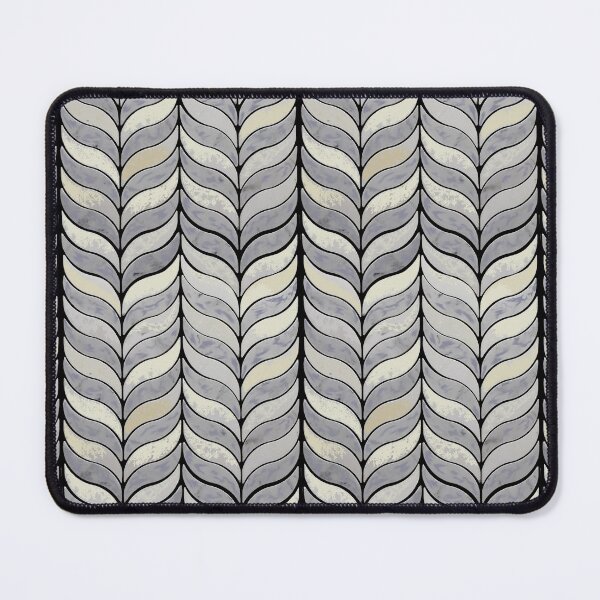 Item preview, Silver Grey - leaf wing pattern designed and sold by Kestrelle.